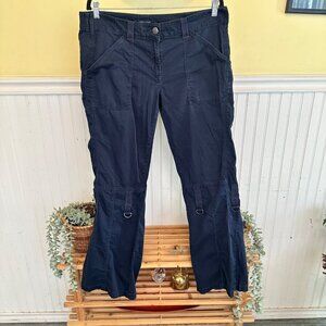 Tommy Hilfiger Y2K Vintage Wide Leg Cargo Pants Blue 14